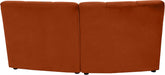 Limitless Modular Velvet Loveseat Cognac - 645Cognac-2PC