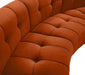 Limitless Modular Velvet Loveseat Cognac - 645Cognac-2PC