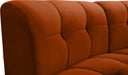 Limitless Modular Velvet Loveseat Cognac - 645Cognac-2PC