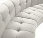 Limitless Modular Velvet Loveseat Cream - 645Cream-2PC