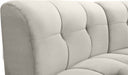 Limitless Modular Velvet Loveseat Cream - 645Cream-2PC