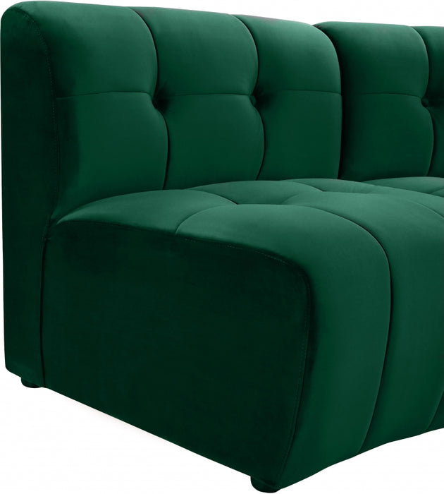 Limitless Modular Velvet Loveseat Green - 645Green-2PC