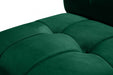 Limitless Modular Velvet Loveseat Green - 645Green-2PC