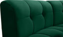 Limitless Modular Velvet Loveseat Green - 645Green-2PC