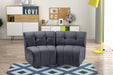 Limitless Modular Velvet Loveseat Grey - 645Grey-2PC