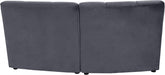 Limitless Modular Velvet Loveseat Grey - 645Grey-2PC