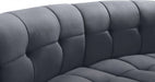 Limitless Modular Velvet Loveseat Grey - 645Grey-2PC