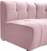 Limitless Modular Velvet Loveseat Pink - 645Pink-2PC