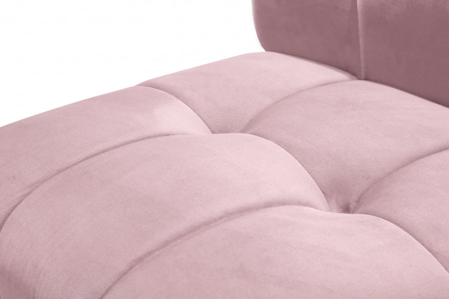 Limitless Modular Velvet Loveseat Pink - 645Pink-2PC