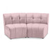 Limitless Modular Velvet Loveseat Pink - 645Pink-2PC