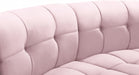 Limitless Modular Velvet Loveseat Pink - 645Pink-2PC