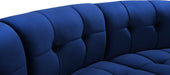 Limitless Modular Velvet Sofa Blue - 645Navy-3PC