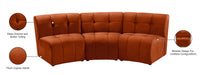 Limitless Modular Velvet Sofa Cognac - 645Cognac-3PC