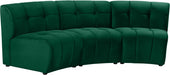 Limitless Modular Velvet Sofa Green - 645Green-3PC