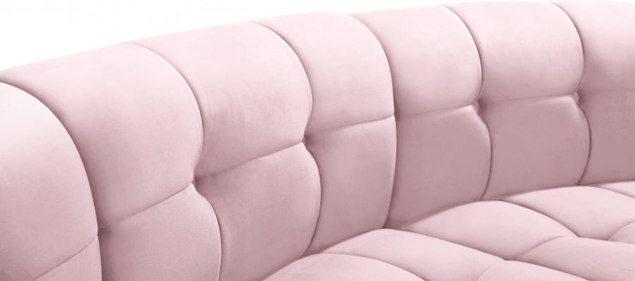 Limitless Modular Velvet Sofa Pink - 645Pink-3PC