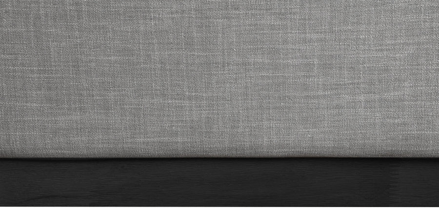 Logan Linen Textured Fabric King Bed Grey - LoganGrey-K