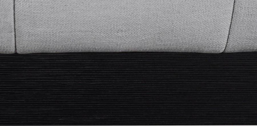 Lucia Linen Textured Fabric Full Bed Grey - LuciaGrey-F