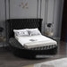 Luxus Velvet Full Bed (3 Boxes) Black - LuxusBlack-F