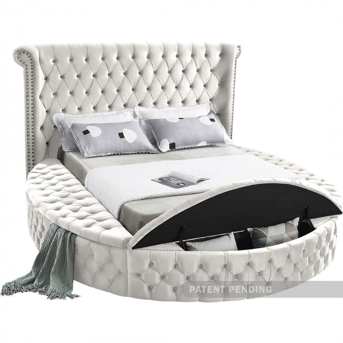 Luxus Velvet Full Bed (3 Boxes) Cream - LuxusCream-F