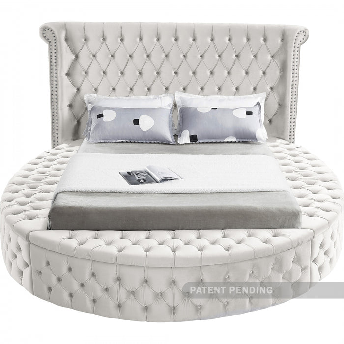 Luxus Velvet Full Bed (3 Boxes) Cream - LuxusCream-F