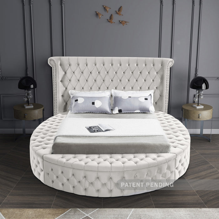 Luxus Velvet Full Bed (3 Boxes) Cream - LuxusCream-F