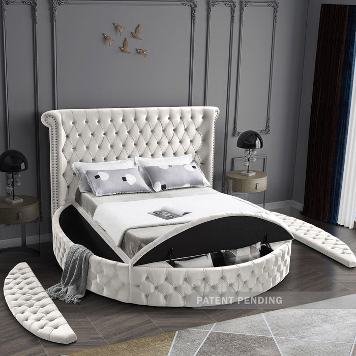 Luxus Velvet Full Bed (3 Boxes) Cream - LuxusCream-F