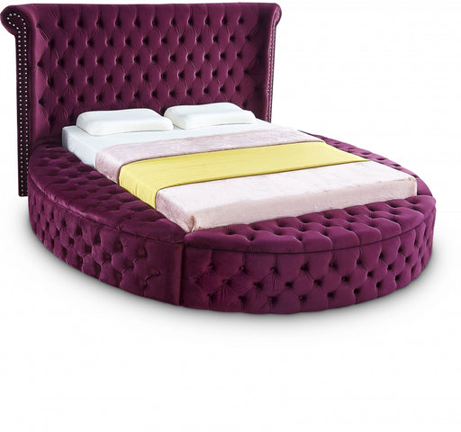 Luxus Velvet Full Bed Purple - LuxusPurple-F