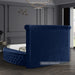 Luxus Velvet King Bed (3 Boxes) Blue - LuxusNavy-K