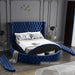 Luxus Velvet King Bed (3 Boxes) Blue - LuxusNavy-K