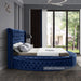 Luxus Velvet King Bed (3 Boxes) Blue - LuxusNavy-K