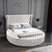 Luxus Velvet Queen Bed (3 Boxes) Cream - LuxusCream-Q