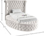 Luxus Velvet Twin Bed (3 Boxes) Cream - LuxusCream-T