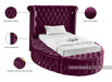 Luxus Velvet Twin Bed Purple - LuxusPurple-T