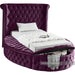 Luxus Velvet Twin Bed Purple - LuxusPurple-T