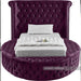 Luxus Velvet Twin Bed Purple - LuxusPurple-T