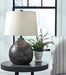 Maire Black/Gold Finish Table Lamp - L207294 - Gate Furniture