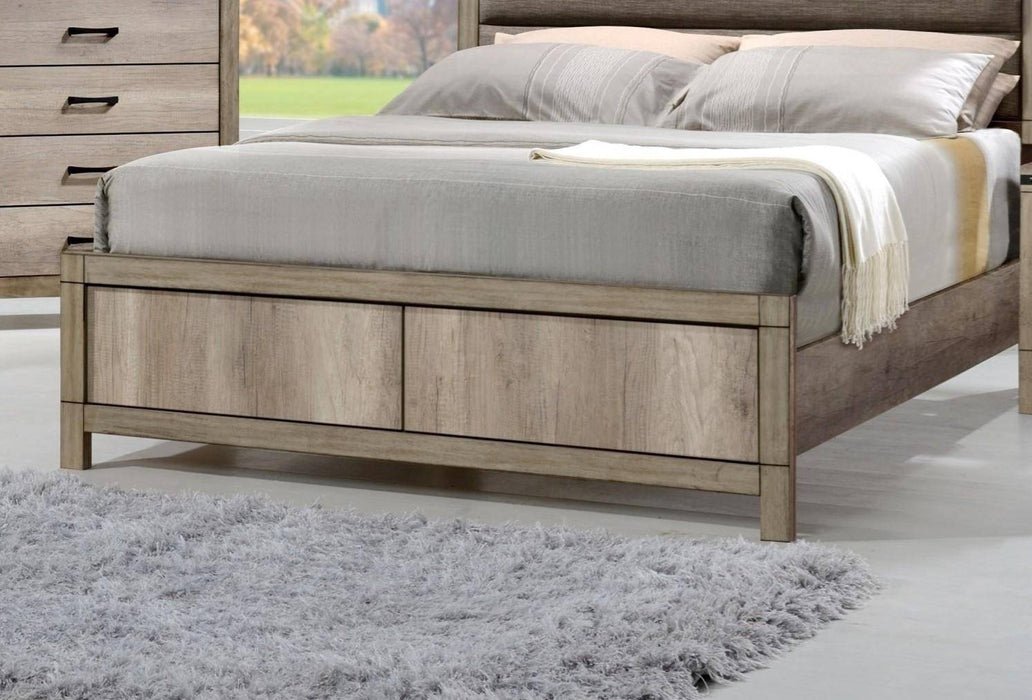 Matteo Light Brown Panel Bedroom Set - Gate Furniture