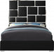 Milan Vegan Leather King Bed Black - MilanBlack-K