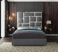 Milan Vegan Leather King Bed Grey - MilanGrey-K