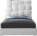 Milan Vegan Leather King Bed White - MilanWhite-K