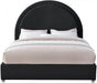 Milo Boucle Fabric Full Bed Black - MiloBlack-F