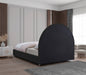 Milo Boucle Fabric Full Bed Black - MiloBlack-F