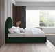 Milo Boucle Fabric Full Bed Green - MiloGreen-F