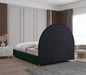 Milo Boucle Fabric King Bed Green - MiloGreen-K