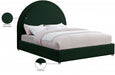 Milo Boucle Fabric King Bed Green - MiloGreen-K