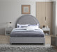 Milo Boucle Fabric King Bed Grey - MiloGrey-K