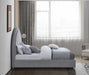 Milo Boucle Fabric King Bed Grey - MiloGrey-K