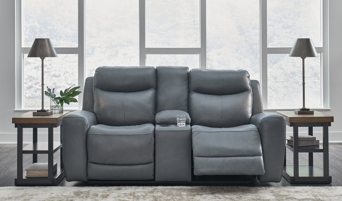 Mindanao Power Reclining Loveseat with Console - U5950418