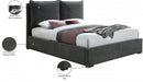 Misha Fabric Queen Bed (3 Boxes) Black - MishaBlack-Q