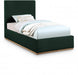 Monaco Boucle Fabric Twin Bed Green - MonacoGreen-T